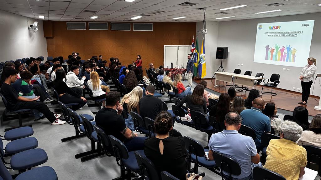 Barueri abre consulta pública para o orçamento de 2027, PPA e LDO